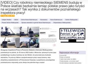 [VIDEO] Co stuka wewnątrz nie uruchomionego jeszcze wiatraka k. Ostrowa Wlkp.? Czy po 3 pożarach wiatraków w Wielkopolsce straż pożarna zaakceptuje inwestycję, która nie spełnia wymogów odległościowych od najbliższych zabudowań?