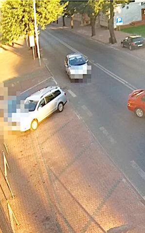 [VIDEO] Wypadek motocyklisty w Łukowie w oku kamery