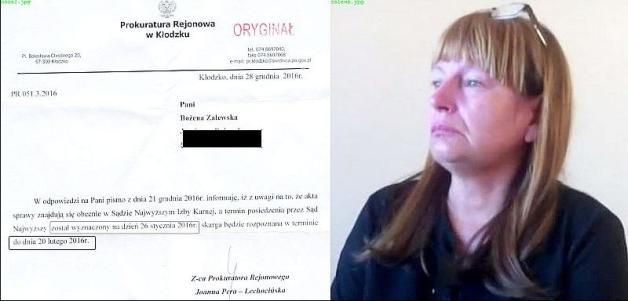 Kolejny skandal w Prokuraturze w Kłodzku. Bożena Zalewska: Jeśli ja mam iść na roboty publiczne to niech Prokuratura wróci do szkoły!